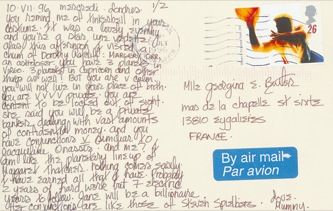 James Jennifer Georgina – Postcard stamped on Wednesday, July 10, 1996