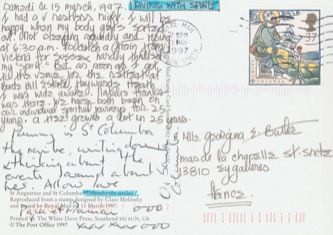James Jennifer Georgina – Postcard stamped on Saturday, March 15, 1997