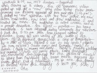 James Jennifer Georgina – Postcard stamped on Friday, May 9, 1997