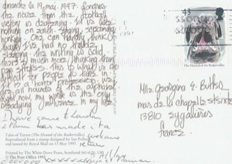 James Jennifer Georgina – Postcard stamped on Monday, May 19, 1997