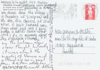 James Jennifer Georgina – Postcard stamped on Wednesday, July 16, 1997