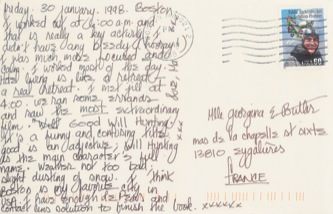 James Jennifer Georgina – Postcard stamped on Friday, January 30, 1998