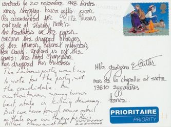 James Jennifer Georgina – Postcard stamped on Friday, November 20, 1998